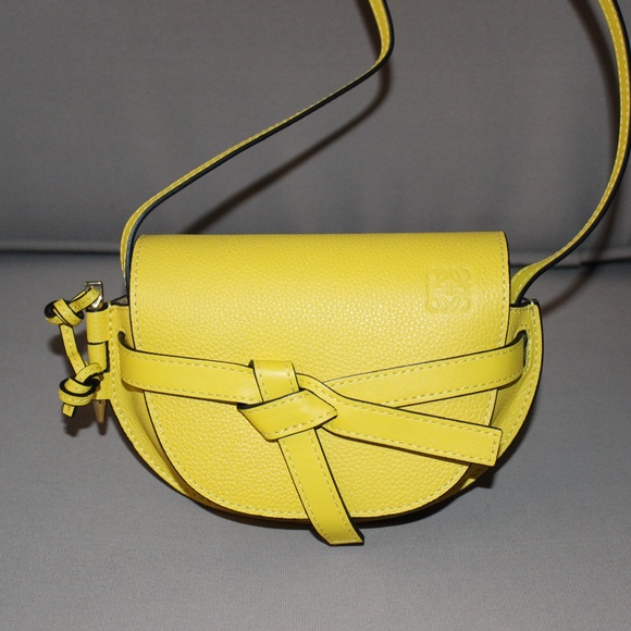 Loewe Handbags - Used LOEWE Yellow Gate Mini Crossbody Bag